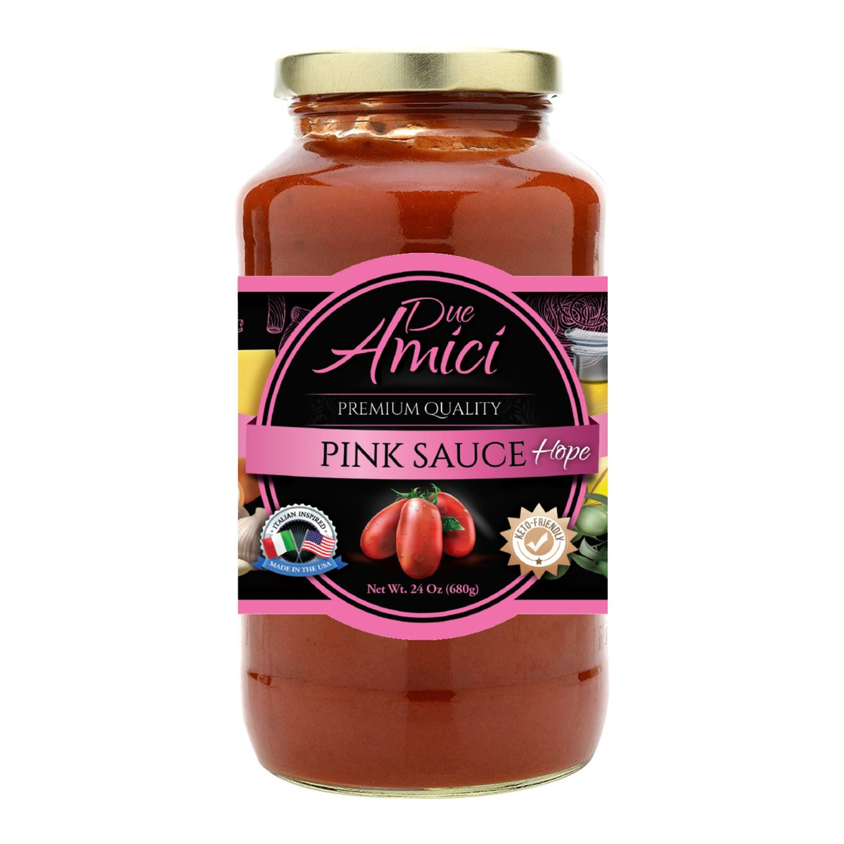 Pink Vodka Sauce Due Amici Sauces, LLC